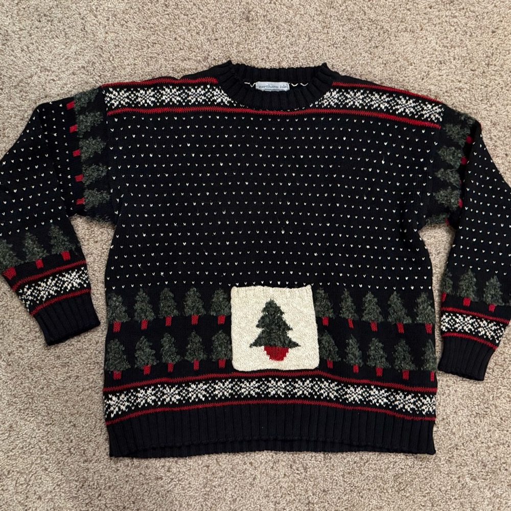 Vintage Northern Isles Ugly Christmas Sweater-see description